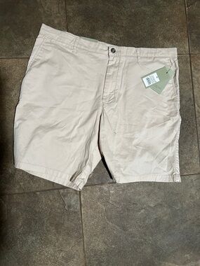 Goodfellow & Co Light Beige Flat-Front Men's Shorts